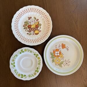 Vintage Eclectic Plate Set of 3 – Mix & Match